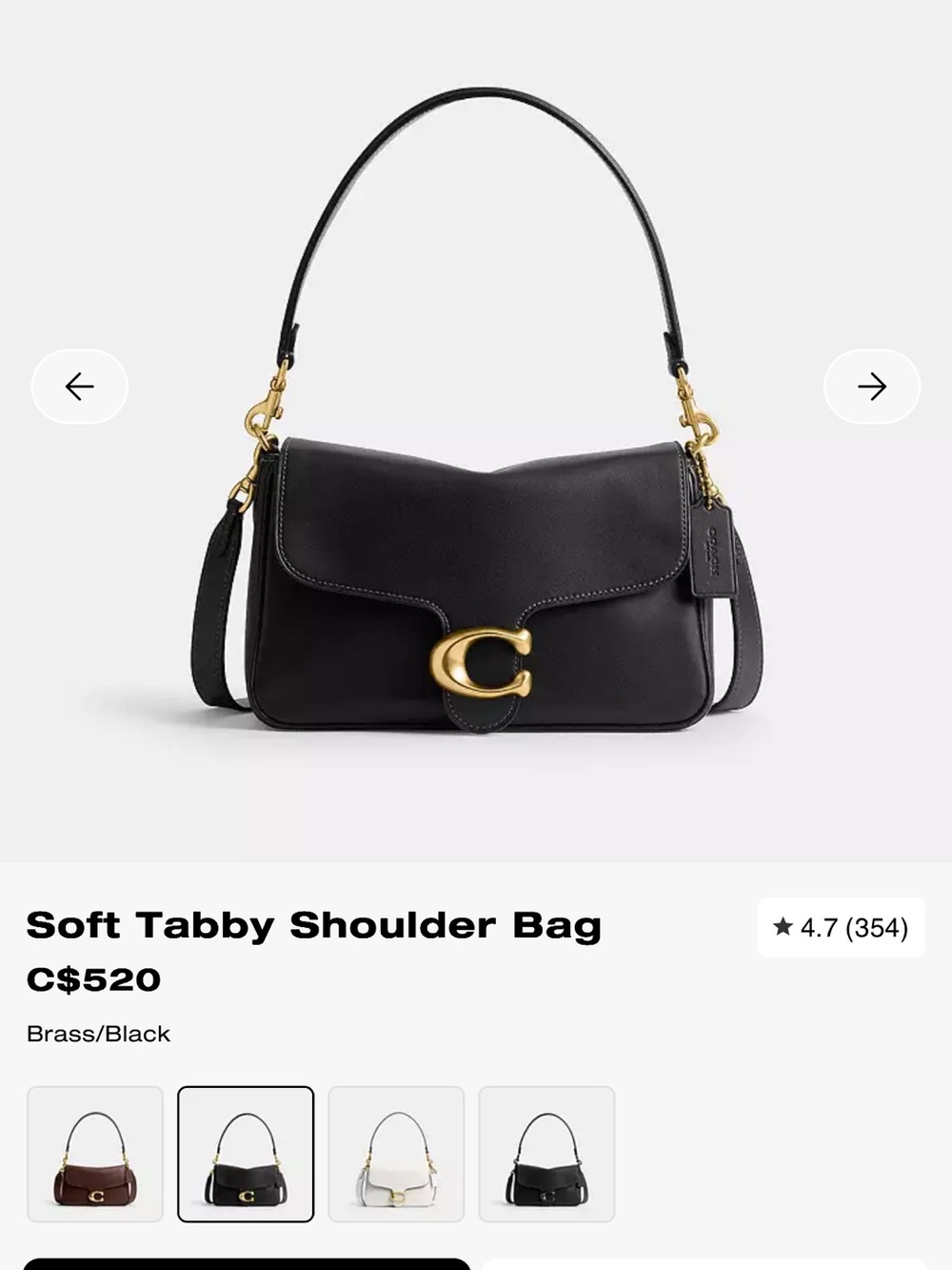 COACH SOFT TABBY SHOULDER BAG
